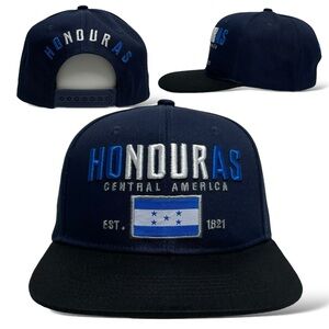 Gorra Baseball Snapback con Bandera de Honduras Bordada